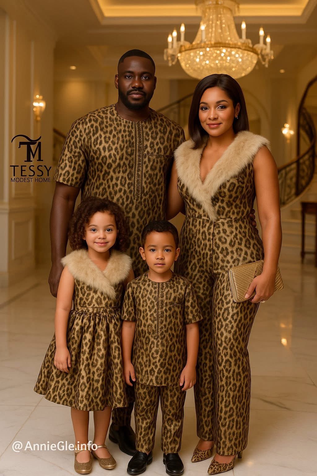 Savanna Spirit | Luxe Animal Print Family Set | Made - to - Order | Tessy Modest Home - Tessy Modest Home