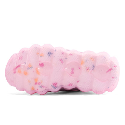 Kids' Preppy Sports Sneakers with Rotating Buckle, Lightweight EVA Sole, Non-Slip PU Upper, Comfortable Fabric Lining, Alphabet Pattern, All-Season Casual Footwear for Outdoor Activities, Training, Hiking - Ideal for Valentin