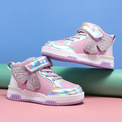 Girls' Sports Shoes 2024 Autumn and Winter New Youngsters's Board Shoes Girls High Quality Running Shoes