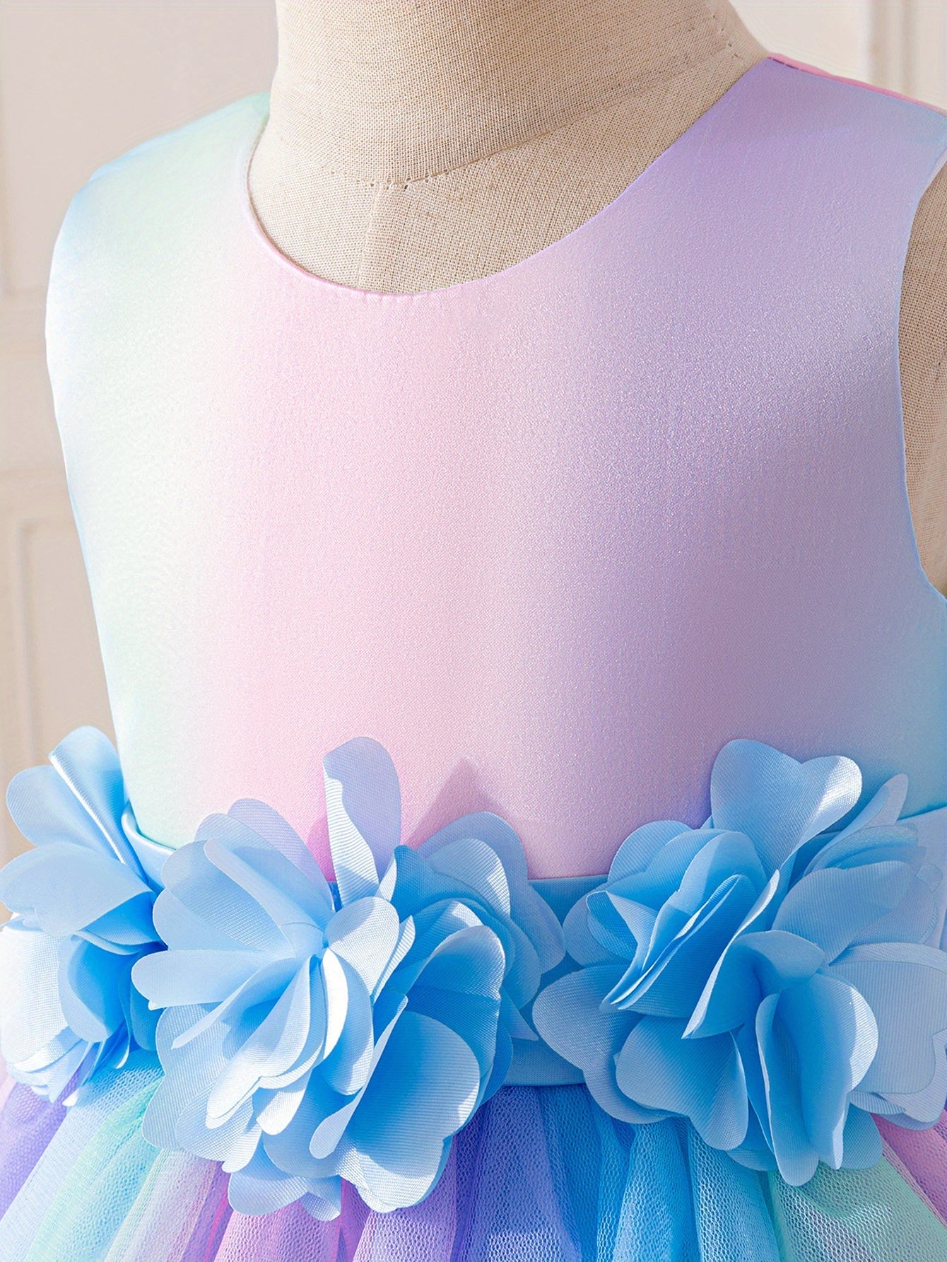 Girl's Autumn New Arrival Dress Set, Novelty Jacket for Special Occasions, Colorful Dress with Turn- Collar and Fringe, Versatile Top for Spring/Autumn, Party, Dance, Carnival, Festival, Concert, Stylish Handmade 3D Flower Ra