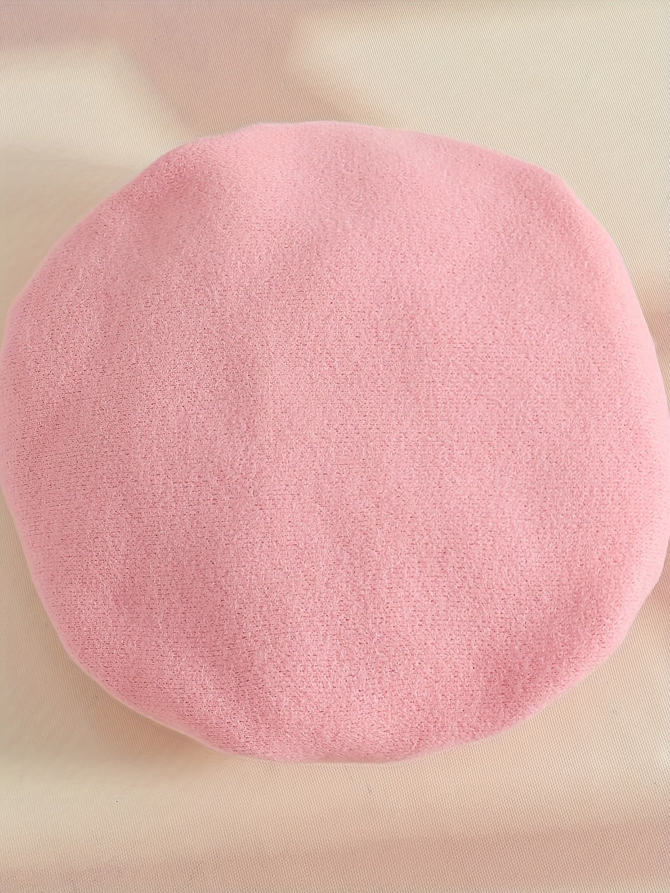 3pcs Girls' Elegant Tweed Outfit Set with Ruffled Sleeve Blouse, A-Line Skirt & Bow & Pearl-Adorned Hat - Soft Pink Winter Clothes for to 12m, Hand Washable Layered Dress for Everyday & Special Occasions, Semi- Round Neck Lon