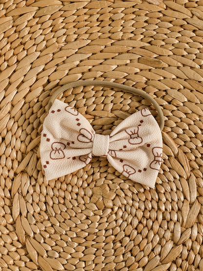 Girls' Fashion Butterfly Print Long Sleeve Dress + Bow Hair Accessory + Pair of Socks, Perfect for Outdoor