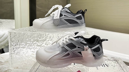 GUANGLAN LED Glow in the Dark Shoes for Kids - USB-Rechargeable Lighting, Low-Top Running Shoes with Lithium-Polymer Battery, Non-Slip TPR Sole - Glow-in-the-Dark Athletic Sneakers for Boys & Girls (Toddlers to Teens) - Ideal