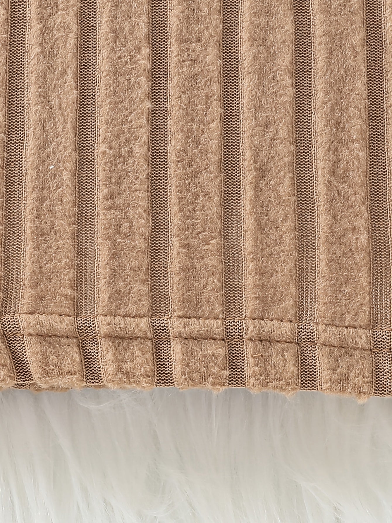 Girl's Round Neck Long Sleeve Dress with Rose Bud Pattern Fuzzy Sleeves and Bag, Suitable for Spring and Autumn Outdoor Casual Wear