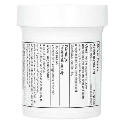 De La Cruz, Acne Treatment Ointment with 10% Sulphur, Maximum Strength, 2.6 oz (73.7 g)
