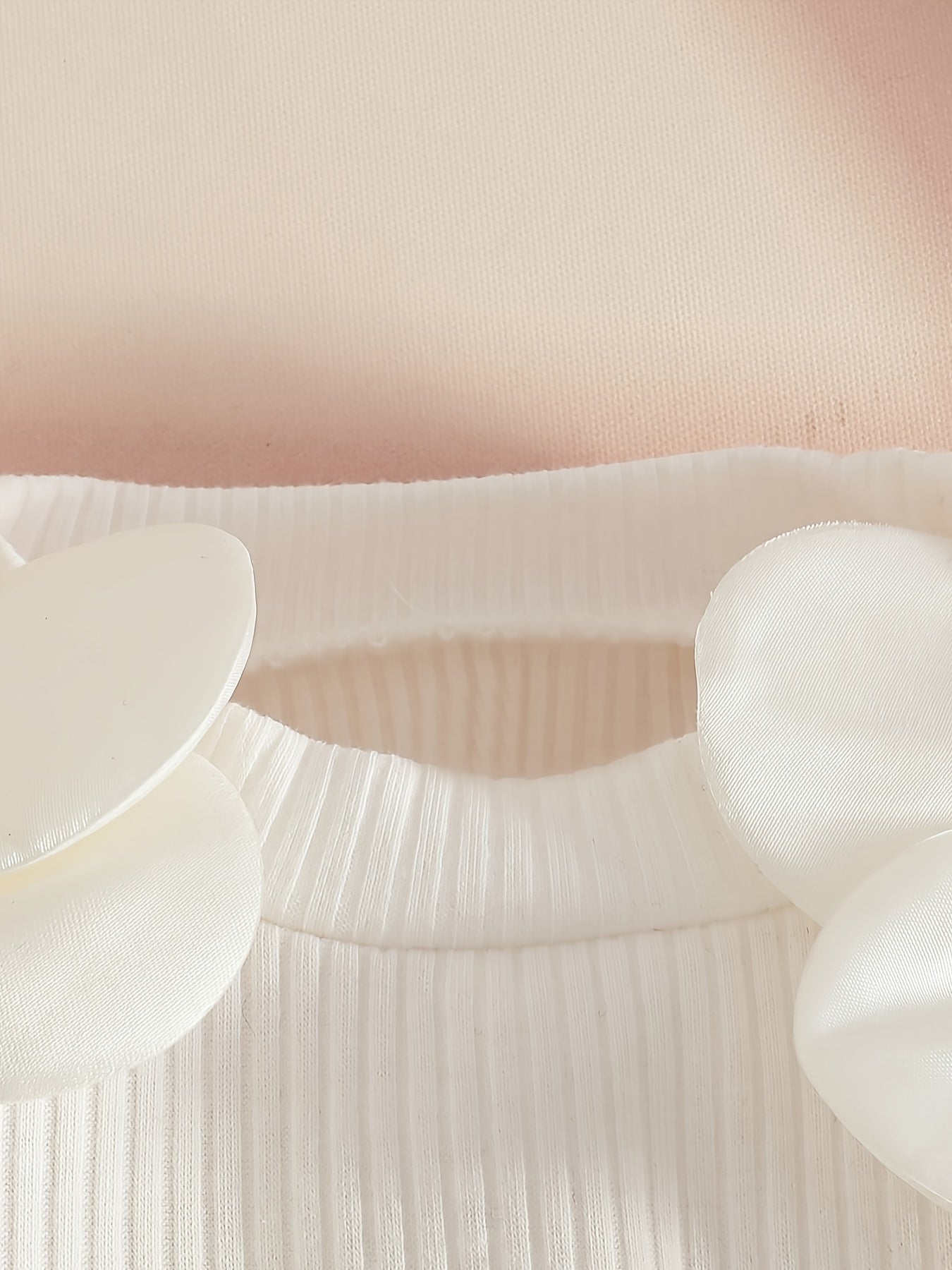 3pcs Girls' Elegant Tweed Outfit Set with Ruffled Sleeve Blouse, A-Line Skirt & Bow & Pearl-Adorned Hat - Soft Pink Winter Clothes for to 12m, Hand Washable Layered Dress for Everyday & Special Occasions, Semi- Round Neck Lon