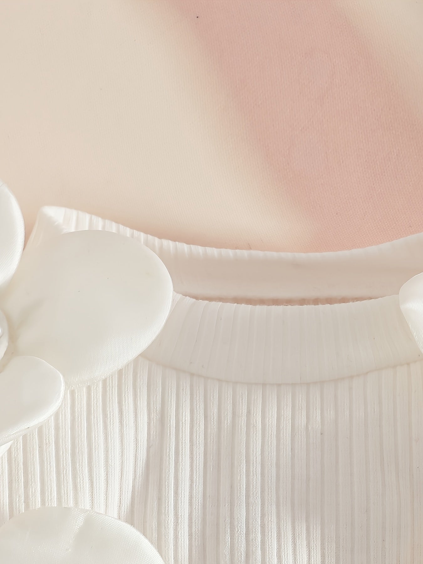 3pcs Girls' Elegant Tweed Outfit Set with Ruffled Sleeve Blouse, A-Line Skirt & Bow & Pearl-Adorned Hat - Soft Pink Winter Clothes for to 12m, Hand Washable Layered Dress for Everyday & Special Occasions, Semi- Round Neck Lon