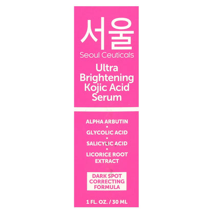 SeoulCeuticals, Ultra Brightening Kojic Acid Serum , 1 fl oz (30 ml)