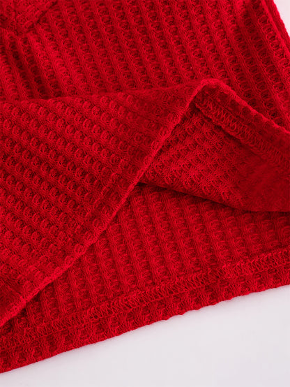 Girls' Autumn Winter Casual Faux Two-Piece Long Sleeve Shirt with Turn- Collar and Embroidered Cherry Jeans Pants, Comfortable Soft Light Beige-Friendly Fabric Trendy Versatile Outfit for Sports Vacation Party Wear Perfect Gi