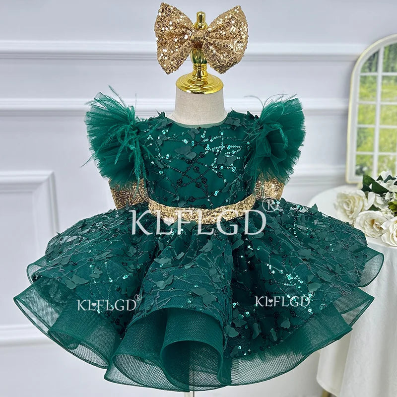 New Luxury flower children's wedding dress