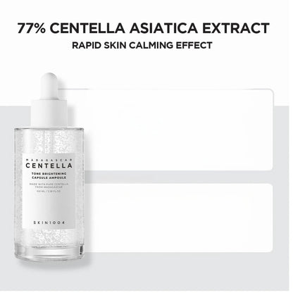 SKIN1004 Madagascar Centella Tone Brightening Tone-Up Sunscreen Cleansing Gel Foam Boosting Toner Ampoule Creme Set