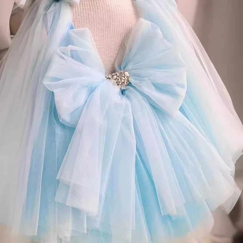 New Butterfly Flower First Birthday Dress