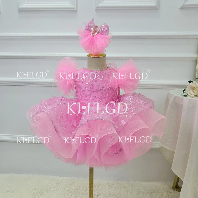 New Luxury flower children's wedding dress