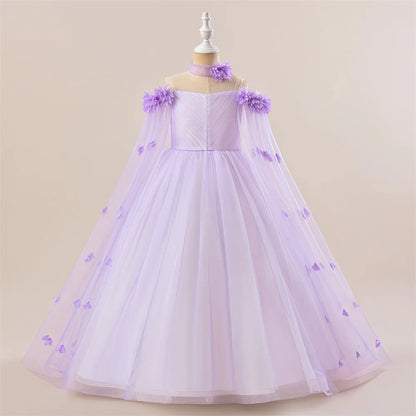 New Fashion Blue Flower Girl Dresses