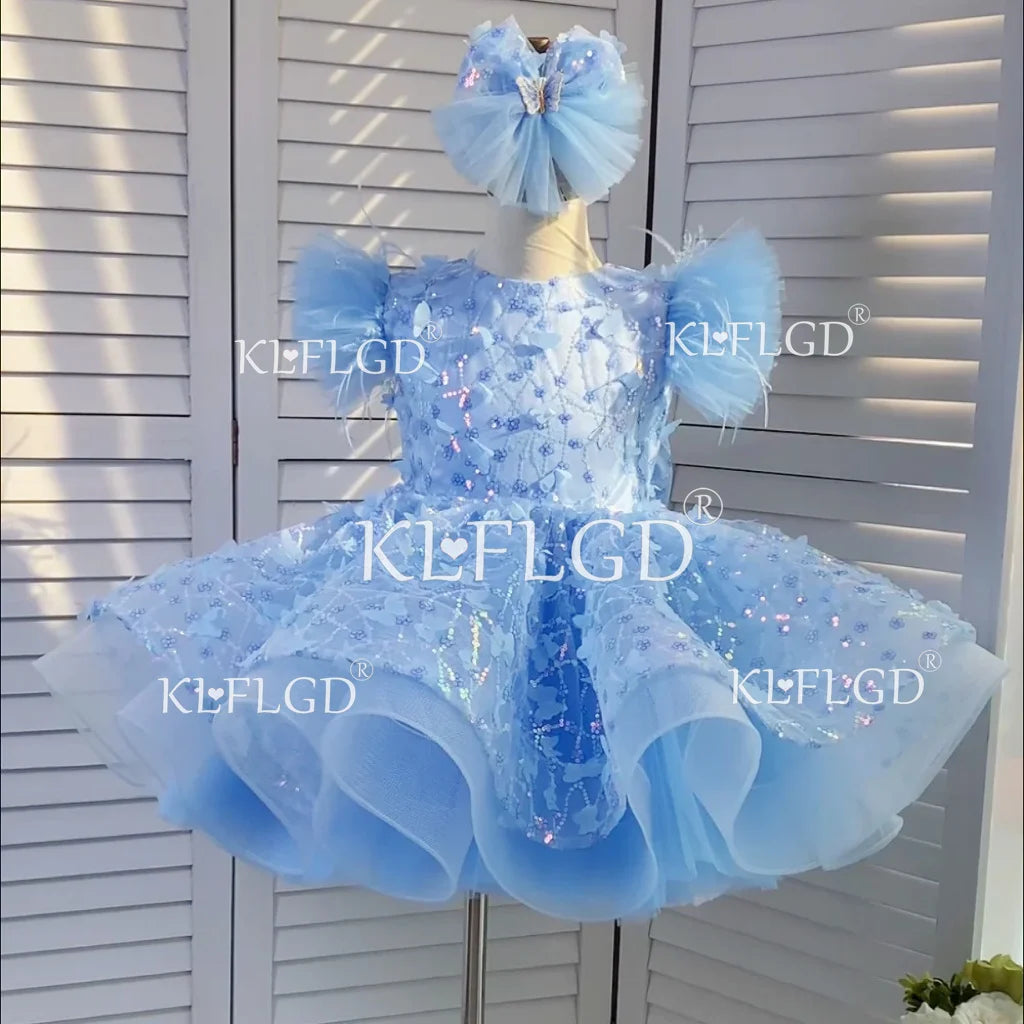 New Luxury flower children's wedding dress