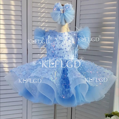 New Luxury flower children's wedding dress