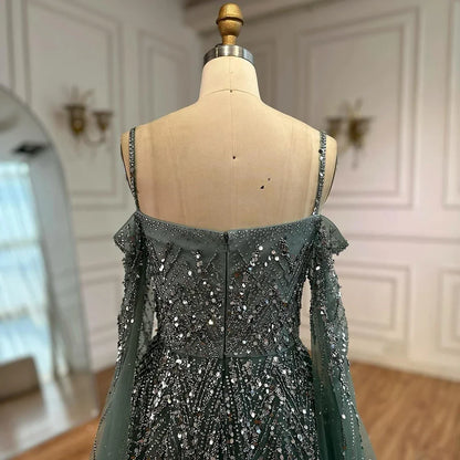 Serene Hill DLA72957 Turquoise A Line Beaded Evening Dress 2025 Formal Occasion Party Gowns for  Women Customized