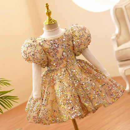 2025 Birthday Party Gown Sequin Pageant Formal Dress