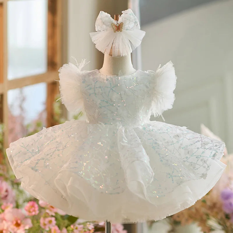 New Luxury flower children's wedding dress