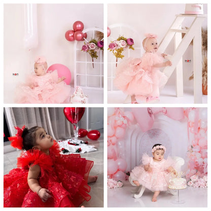 New Luxury flower children's wedding dress