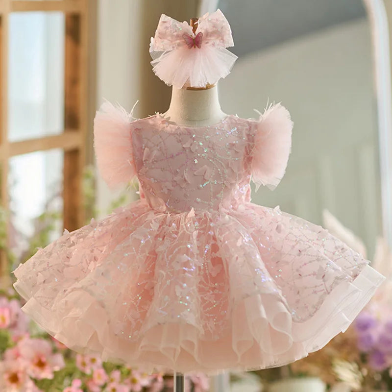New Luxury flower children's wedding dress