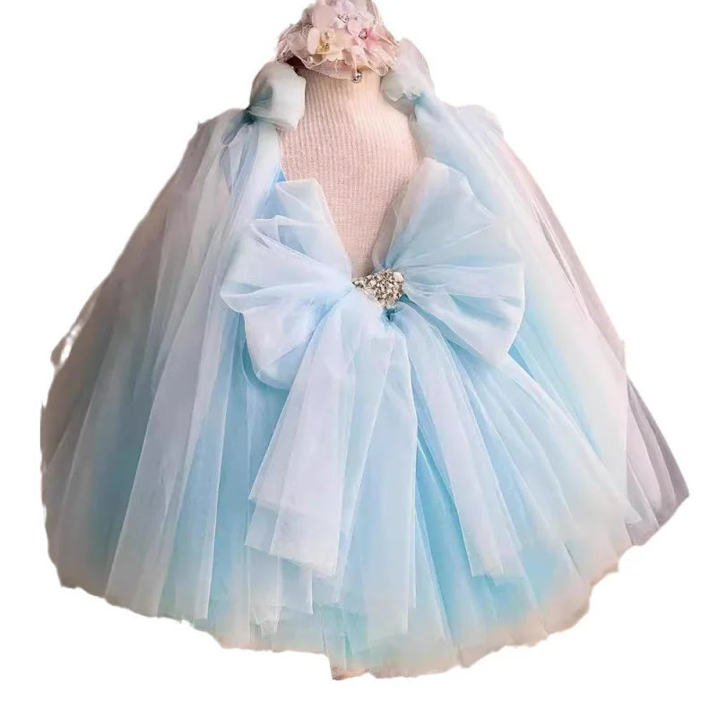 New Butterfly Flower First Birthday Dress