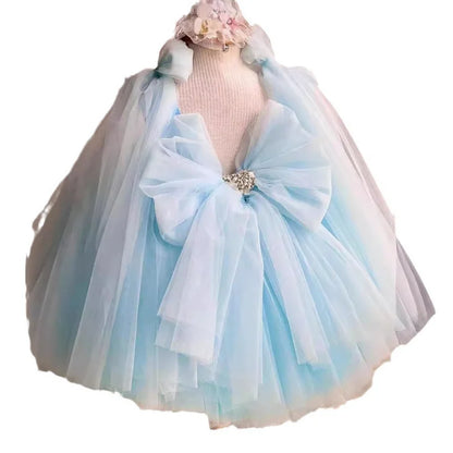 New Butterfly Flower First Birthday Dress