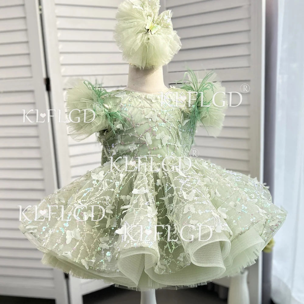 New Luxury flower children's wedding dress