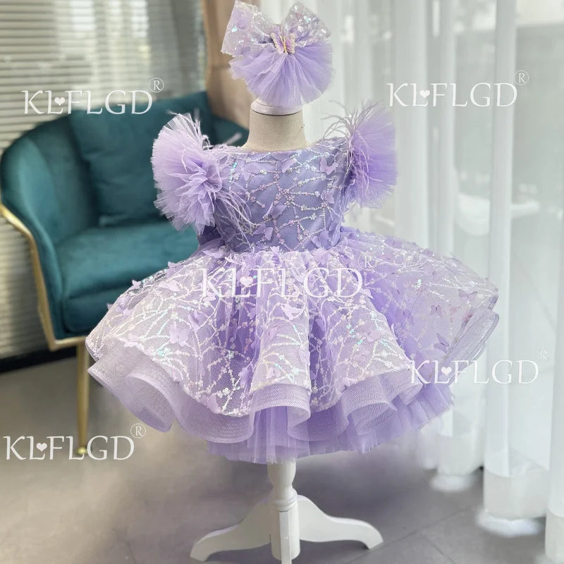 New Luxury flower children's wedding dress