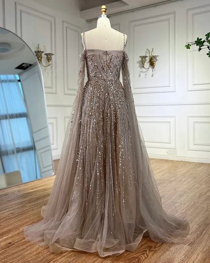 Serene Hill DLA72957 Turquoise A Line Beaded Evening Dress 2025 Formal Occasion Party Gowns for  Women Customized