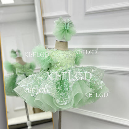 New Luxury flower children's wedding dress