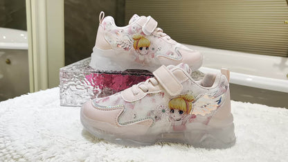 GUANGLAN LED Glow-in-the-Dark Shoes for Kids - USB/Polymer Battery-Powered Lighting, Magical Glow in Dark, Low-Top Sneakers with Cushioned TPR Sole - Girls' & Boys' Running, Dance, Everyday Shoes - Safe LED Lighting System fo