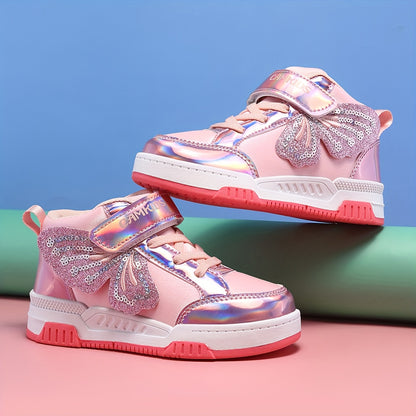 Girls' Sports Shoes 2024 Autumn and Winter New Youngsters's Board Shoes Girls High Quality Running Shoes