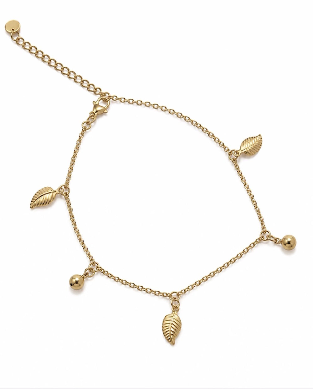 Sylva Leaf Charm Anklet