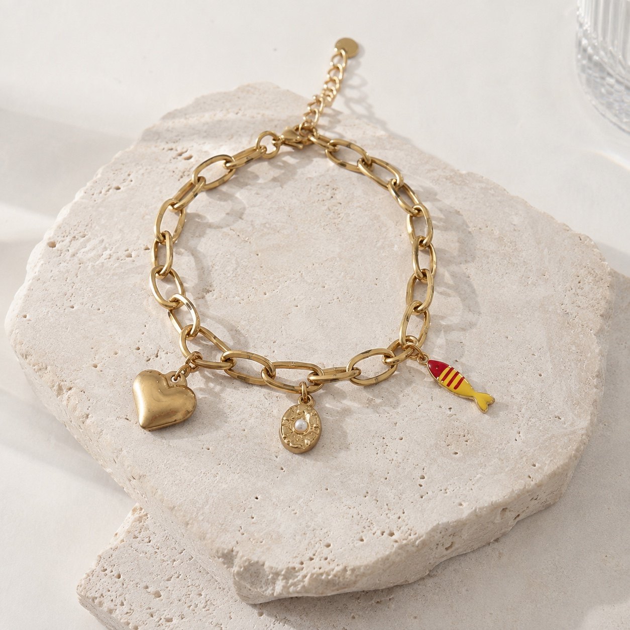 Amalfi Charm Anklet on display